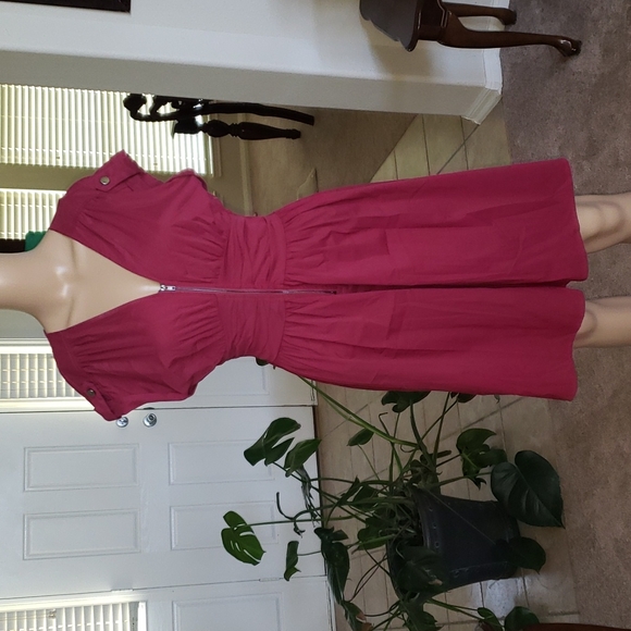 Bar III Dresses & Skirts - Bar III mvfit & flare midi smocked back & front gathered waist guazy
